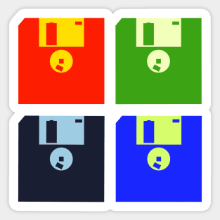 Diskette Pop Art Sticker